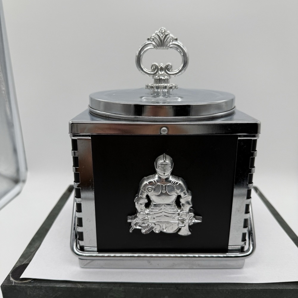 Medieval Knight & Coat Of Arms Ice Bucket Man Cave Barware Retro